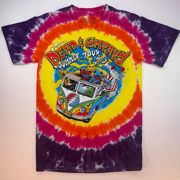NWOT Dead And Company “Summer Tour ‘23” Graphic Tie-Dye Concert Tshirt Sz Small - Picture 1 of 4